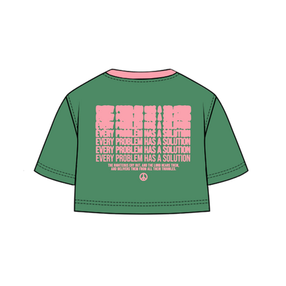 CROP Green & Pink